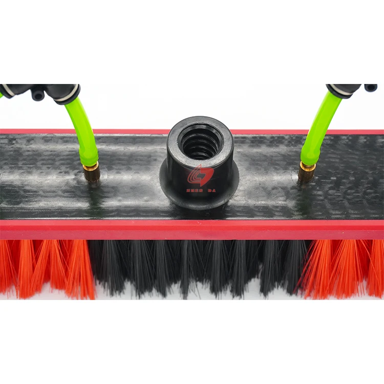 PP Bristle Photovoltaic Window Glass Cleaning Brush Red Zhenda