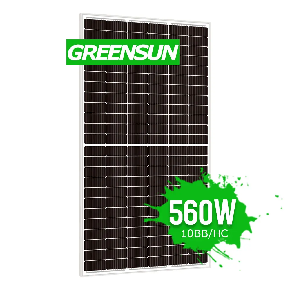 Greensun Solar Panel 540Watt Home Solar Power Module 550w 560w Mono PV Panel Solar 540w 550w 560w Price