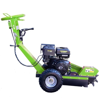 WALLEMAC Stump Grinder 15 hp 420cc B&S Gas Engine Electric Start with High Speed Carbide Cutters