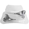 silver color heart shape 2pcs with plastic box