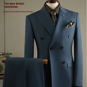 Haute Couture Double-Breasted Tuxedo Groom Suit Multi-Color Blazers for Children Spring/Fall Plus Size Breathable Waterproof