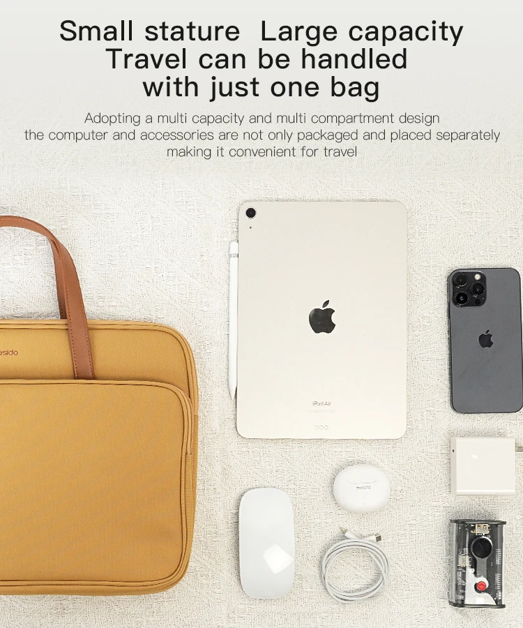 Yesido WB36 Smooth and Scratch Resistant Multi Layered Storage Large Capacity Unbreakable High Sensitivity Laptop Bag