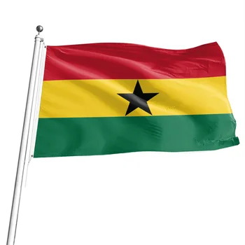 Ghana Flagge 90 X 150 Cm – Fahne Für Events, Fußball, Fanartikel, Doppelt Genäht