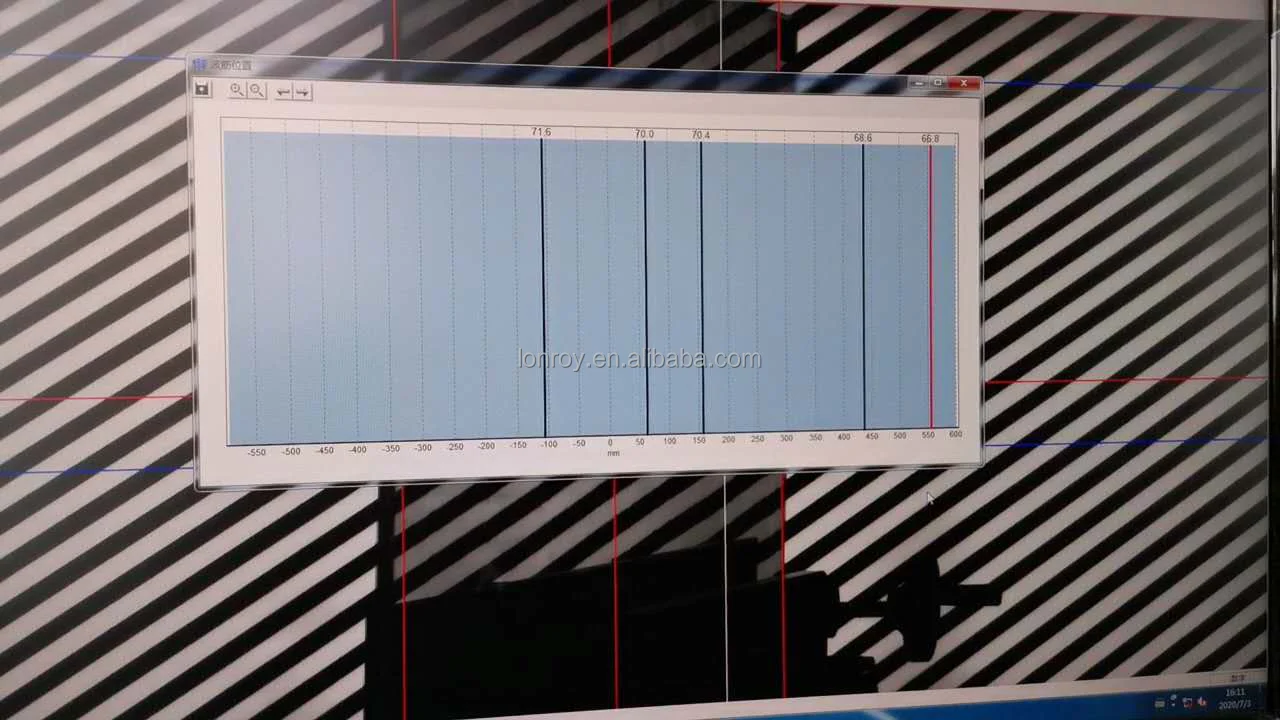 ISO/TC 160N63E JIS R3202 Fully Automatic Float Glass Zebra Horn Testing Instrument EN 572 Float Glass Zebra Angle Degree Tester