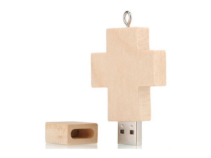 Gitra High Quality USB Flash Drive Pendrive 4G 8G Cross Shape Wooden USB Sticks 16GB 32GB 64GB 128GB 256GB
