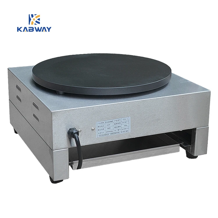 Высокопрочное коммерческое кухонное оборудование, одноголовочная электрическая блинница