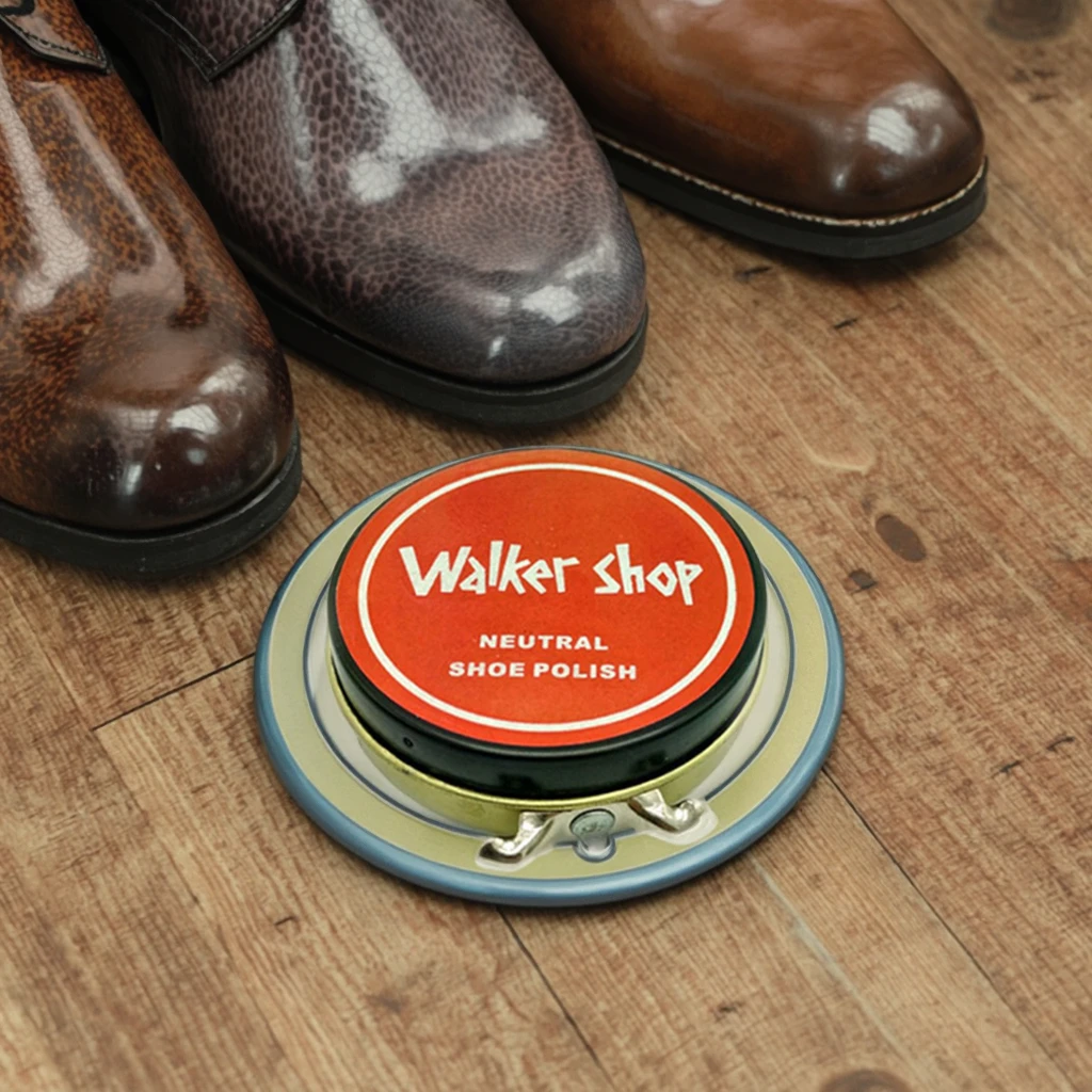 Premium Custom Logo Empty Cosmetic Wax Round Tin Container for Shoe Polish