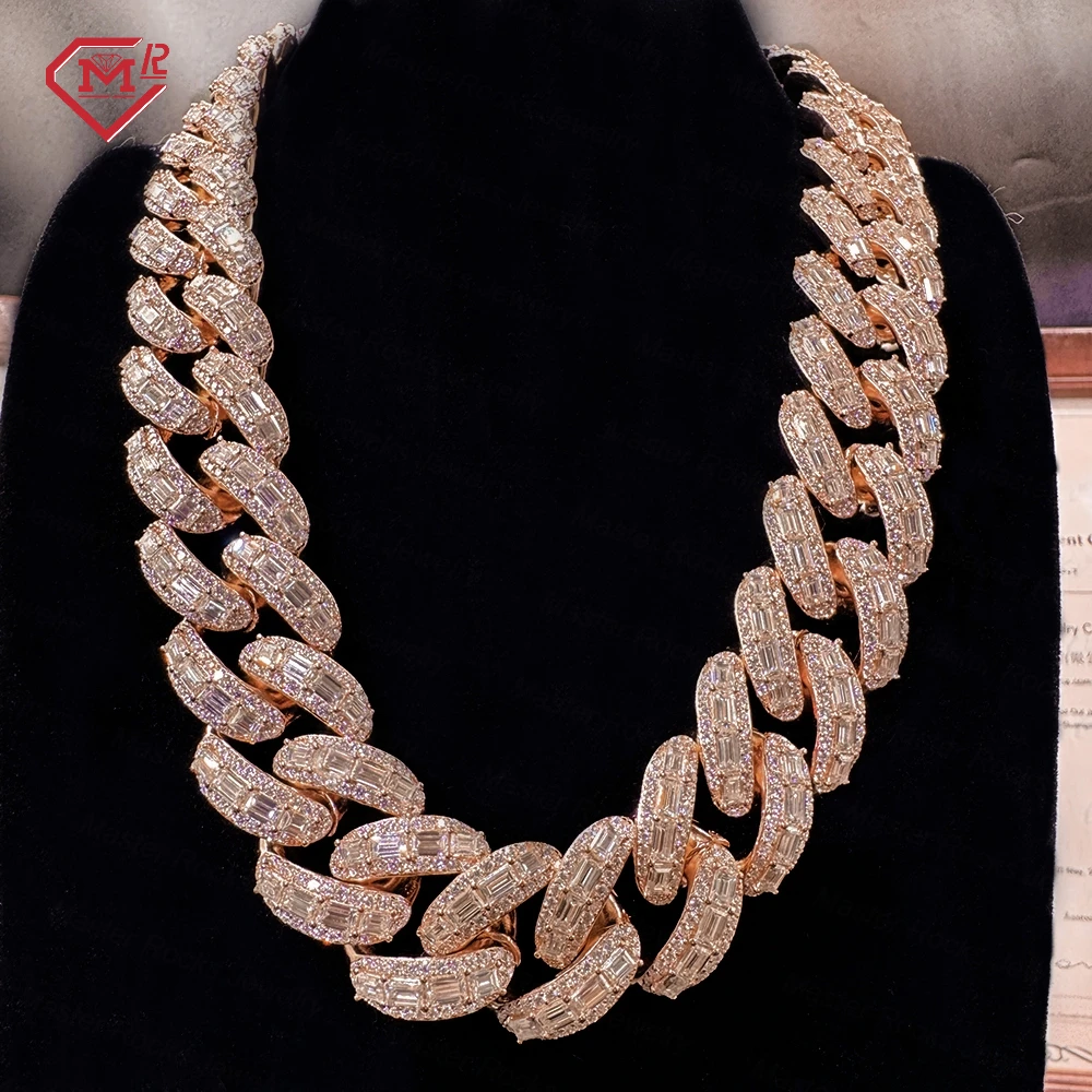 ローズゴールド iced out Miami necklace 20ミリ ローズゴールド iced out Miami necklace 20ミリ ローズゴールド iced