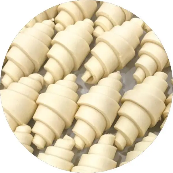 Máquina compacta para hacer croissants congelados, línea de producción de croissants italianos, máquina formadora de croissants, 2023