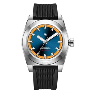 Grade2/Grade5 Titanium Custom Women Men Luxury Watch With Sunray Dial Applied Indexes Luminous Case Design