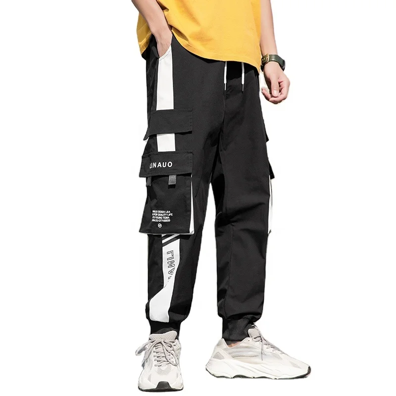Pantalones Bombachos Con Bolsillos Laterales Para Hombre,Pantalón Negro,Estilo  Hip Hop,Para Correr,2020 - Buy Alta Calidad Pantalones De Carga,Hombre  Chándal Pantalones,Hombre Chándal Pantalones Product on Alibaba.com