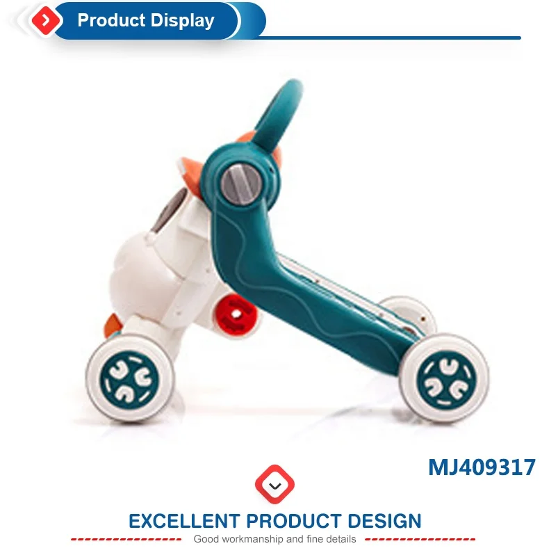 2022 New Arrival 3 in 1 Simple Baby Walker for Stroller Pram Toy Roller Car Musical Kids Babies Boy Girl with Music