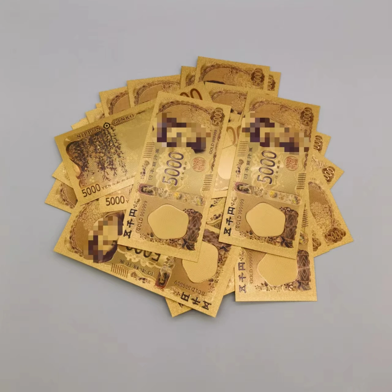 日本定制彩色钞票日本钱10000美元金箔钞票收藏