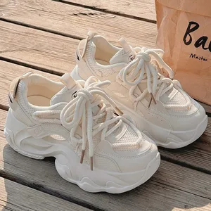 2026 Slow Walking Women's Shoes Lace-up Foreign Trade Export Wholesale Internet Celebrity Same Style TikTok Hot Item