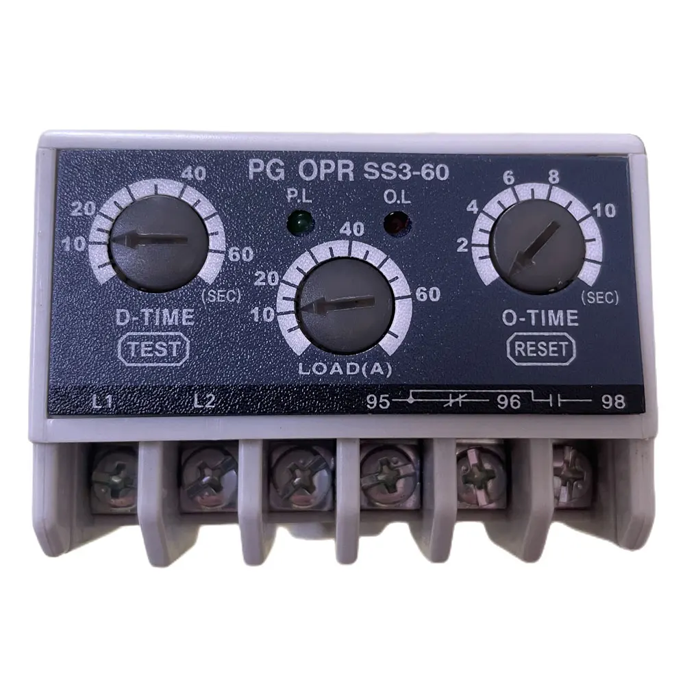 PG OPR-SS3 OPR-SS3-06 0.5-6.5A OPR-SS3-30 3-30A OPR-SS3-60 5-60A OPR-SS3-120 10-120A Motor Protection Electronic OverLoad Relay