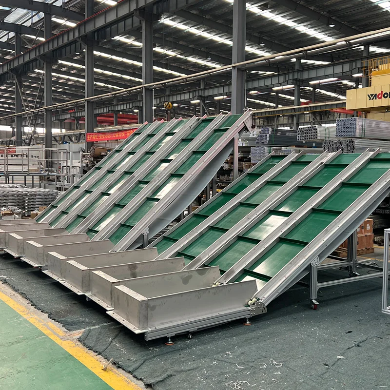 Assembly Line Material Climbing Inclined Conveyor Belt Hopper Production Line Grain Conveyor