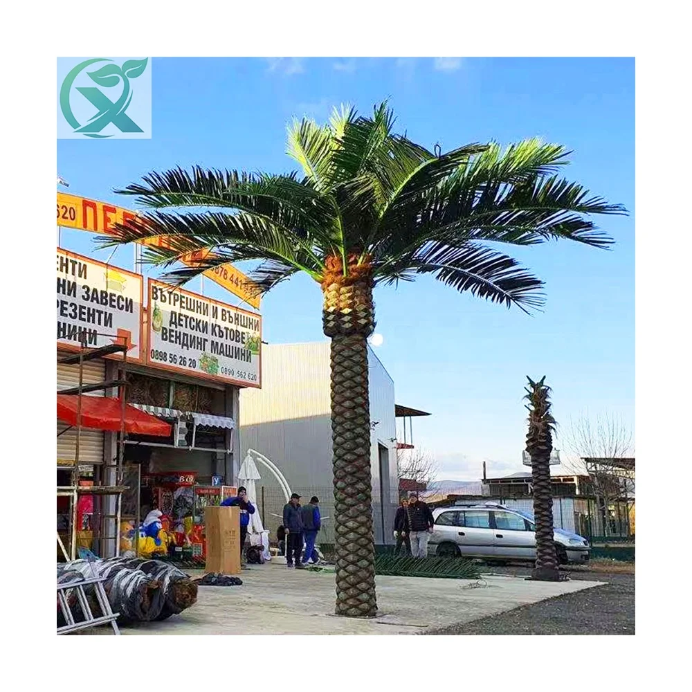 Outdoor Plastic Wholesale Date Palm Tree Large Decorative for Landscaping