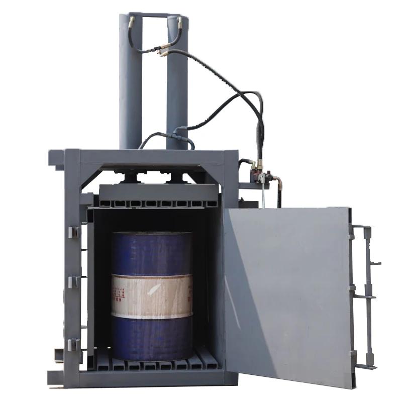Vertical Recycling Compactor Automatic Aluminum Tin Can Baler Hydraulic Beer Cans Press Machine