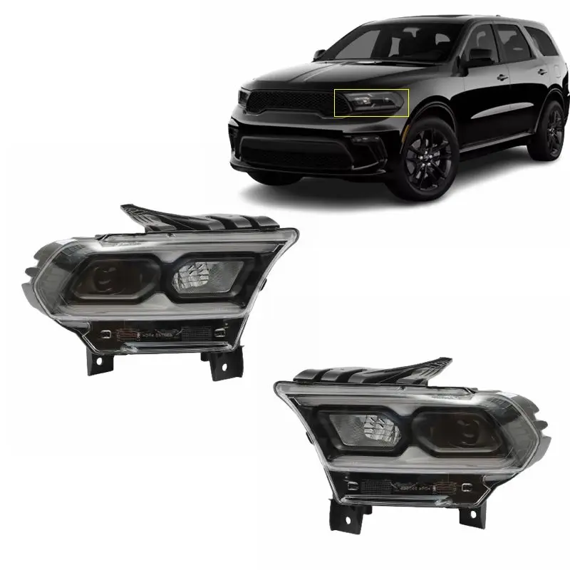 OEM replacement new full LED headlights left right Black Housing headlamp for Dodge Durango 2021 2022 2023