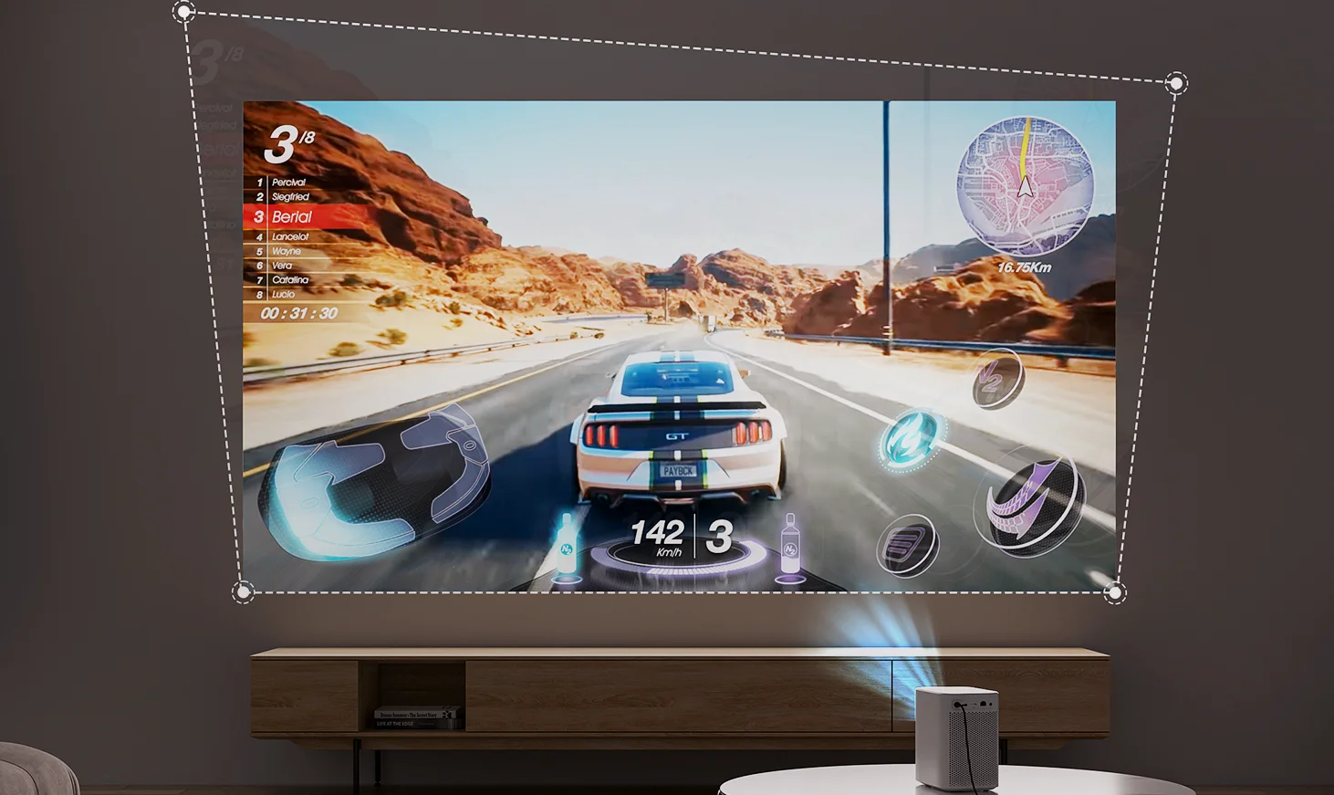 Emotn N1 Mini Projector - Portable 1080P Smart Projector