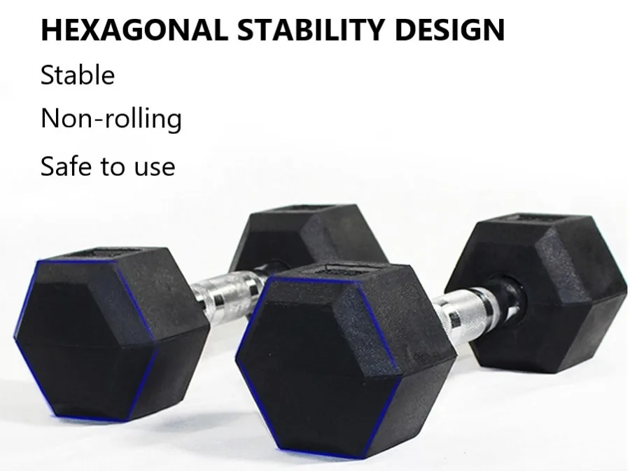 2 5kg 50kg 5 100lbs Rubber Coated Hex Dumbbell Hexagon Dumbbells Set Buy Fixed Dumbbells Nuo Dumbbell Dumbbell Mold Product On Alibaba Com