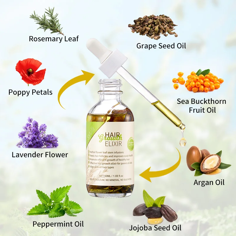 Aceite de masaje ayurvédico orgánico natural para el cabello y el