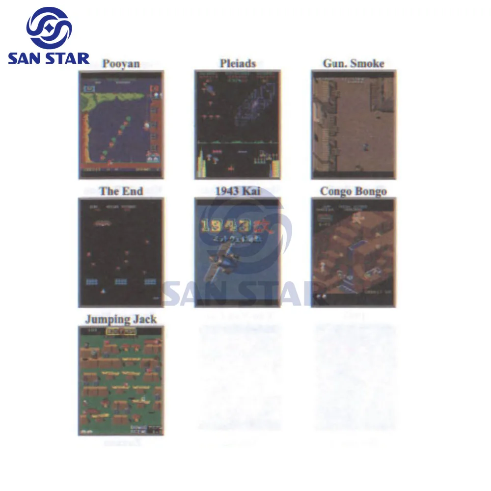 Classic 60 in 1 Game PCB - Multi Game Board Jamma