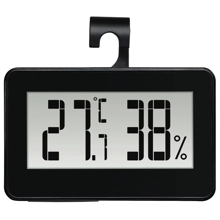 Room Outdoor Portable LCD Screen Display Temperature Humidity Thermometer Plastic Wireless Thermometer for Home and Outdoor