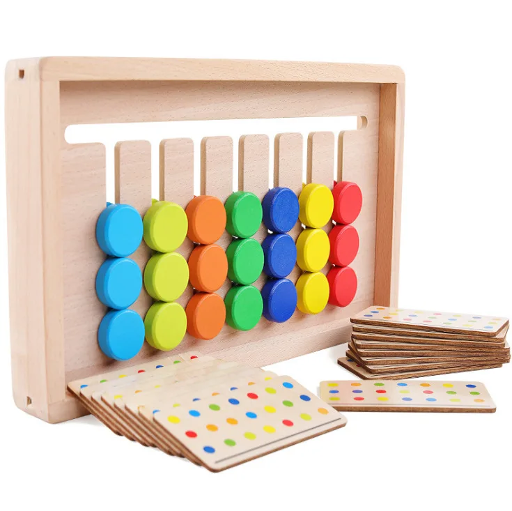 montessori learning toys slide puzzle