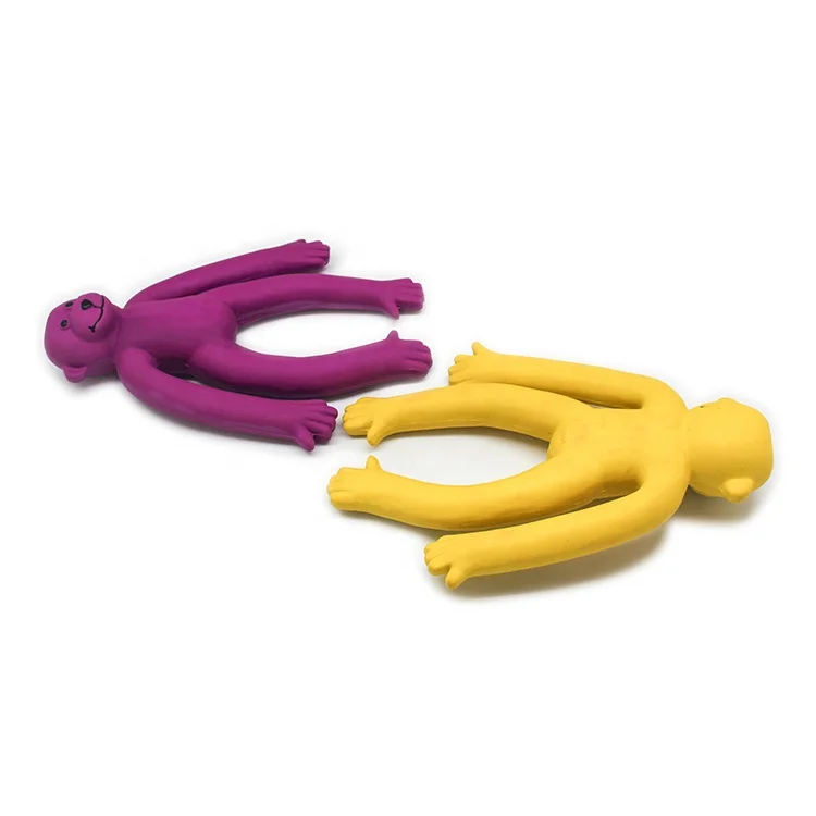 squeaky rubber monkey dog toy