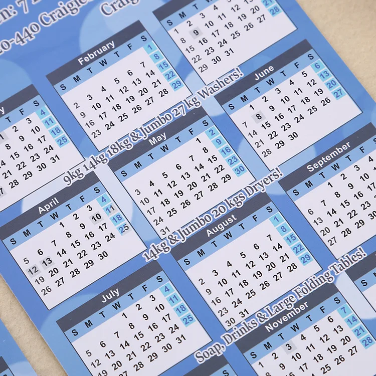 Персонализированный дизайн логотипа на заказ рекламный визиток магнитный календарь для