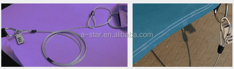 Luggage high carbon pvc steel wire hose lock safety rope lanyard cable anti theft Security Wire cables