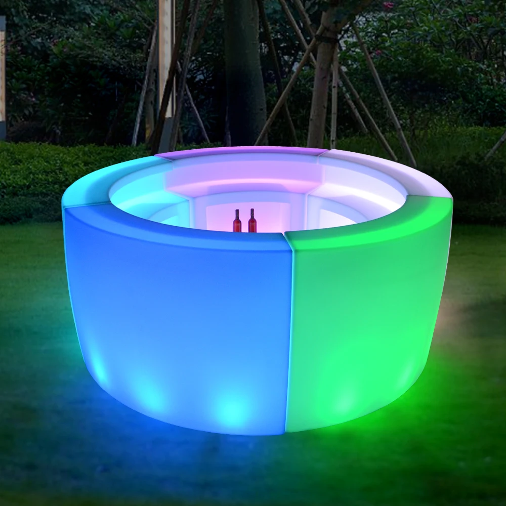 Mini bar Counter Furniture/remote Control Color Change Movable LED bar Counter for Party Event Wedding Decoration