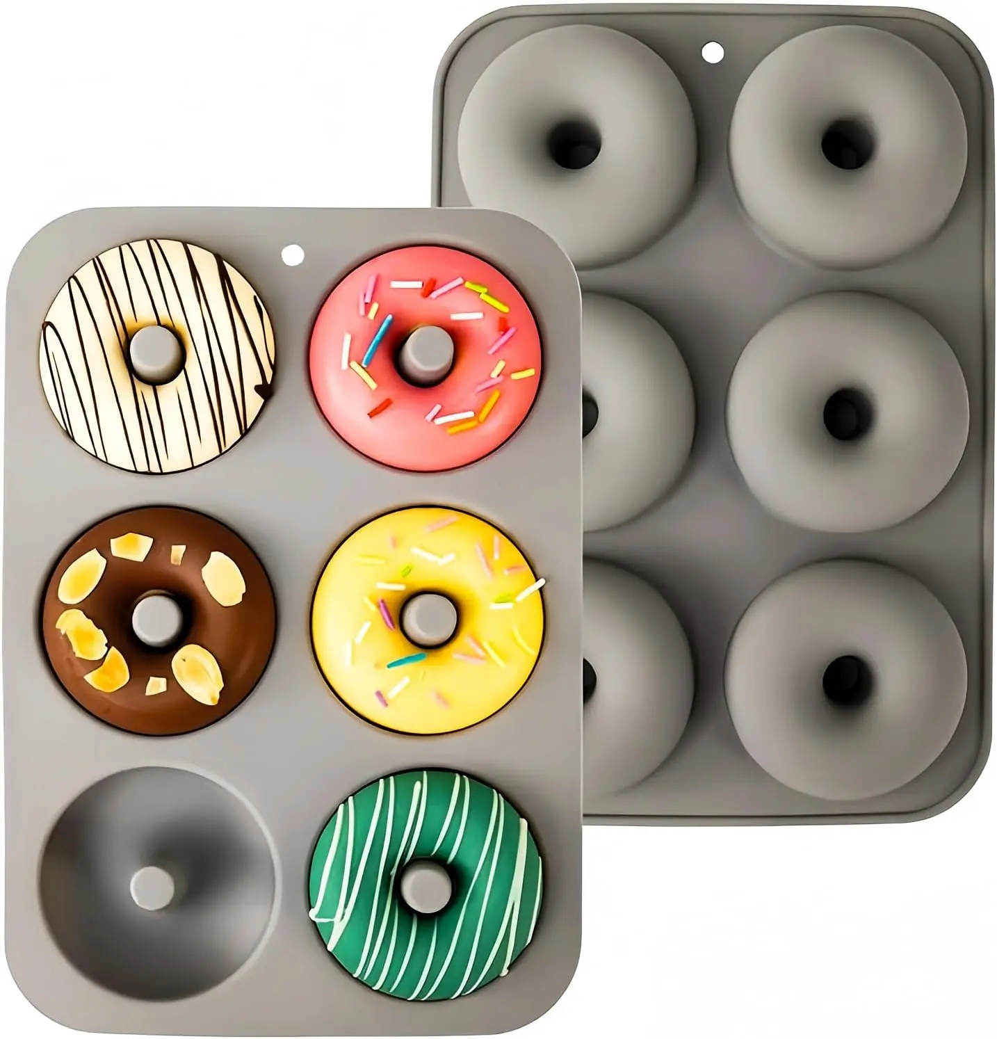 Food-grade Silicone Doughnut Mold - Heat-resistant and Reusable - Perfect for DIY Baking
