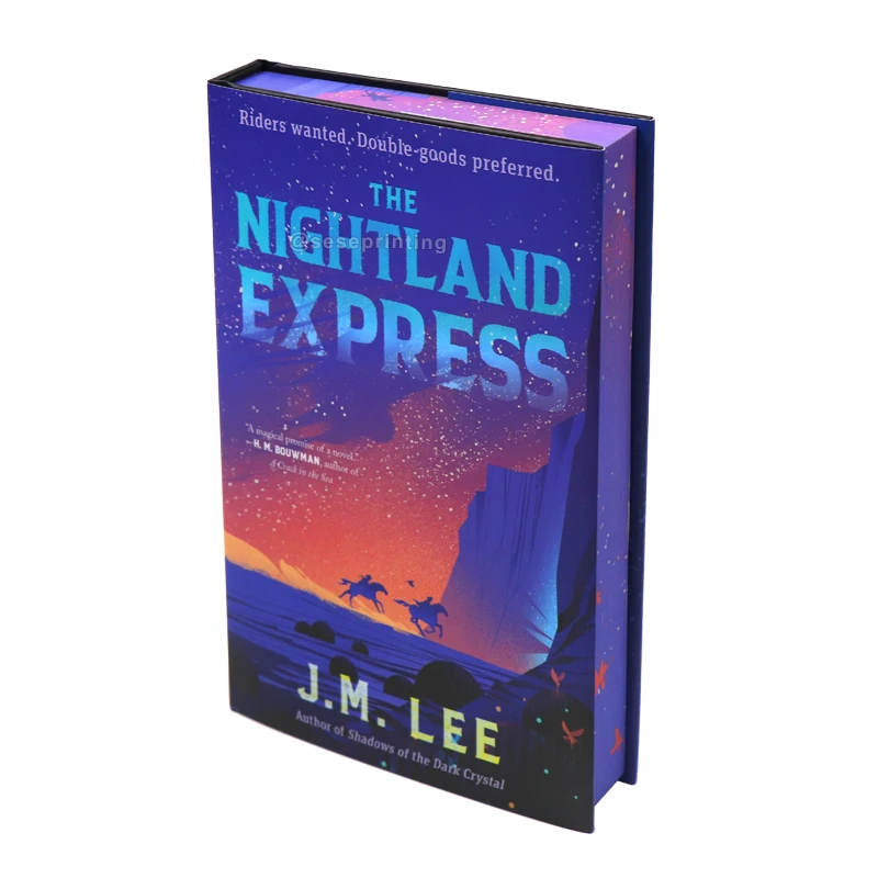 Custom Books on Demand Full Color Hardcover Sprayed Edge Novel Book Case Bound Dust Jacket Printing