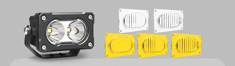 2 Inch Led Module 3045 Series 2 Inch Mini Led Pod Light with Yellow Spot Beam for UTV Off ...