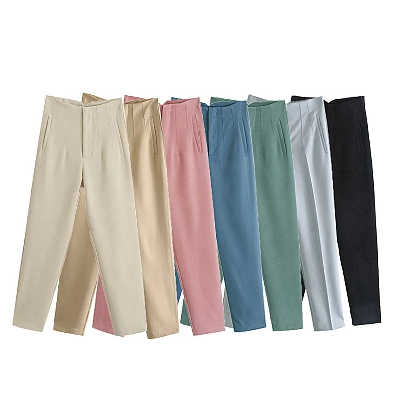 19 Colors High Waist Women Dress Harem Pants with Matching Belt Pocket  Casual Formal Office Trousers for Ladies - China Pants and Trousers price