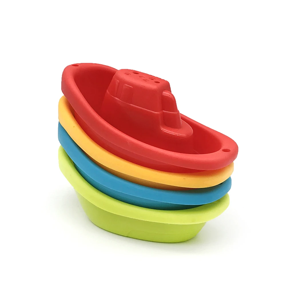 2020 г., Гуандун, Детская развивающая мини-ванна для обучения детей, Набор для игры, пластиковая Штабелируемая чашка, лодка, игрушки для ванной