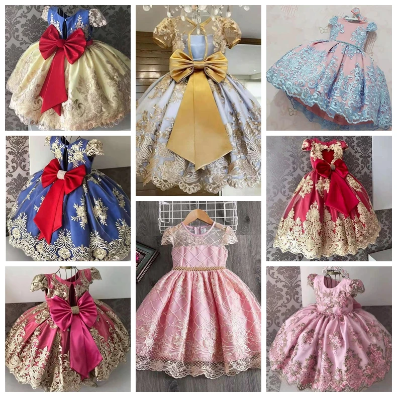 1 2 3 4 5 6 7 8 Years Dress Elegant New Year Princess Dresses Kids Girl Wear Party Children Kids Wedding Gown For Girls Birthday Buy Gown For Girls Dresses Kids