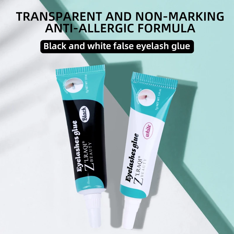 Glue Lashes with Toothpaste case and Glue Strip Glue Water Based Black