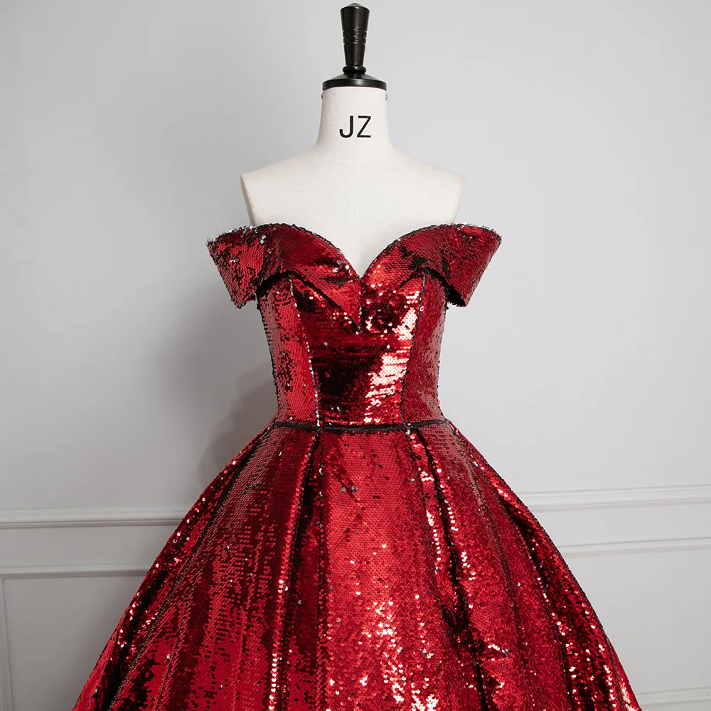 Red Women's Sequined Tutu Skirt Prom Party Dress Red Ball Gown Red Sequin Evening  Dress| Alibaba.com