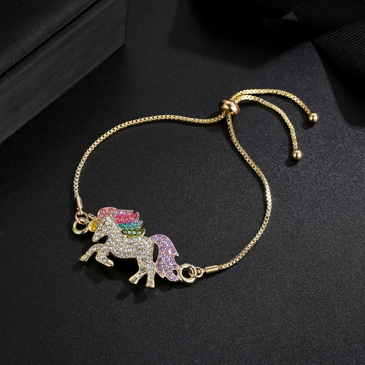 unicorn gold bracelet