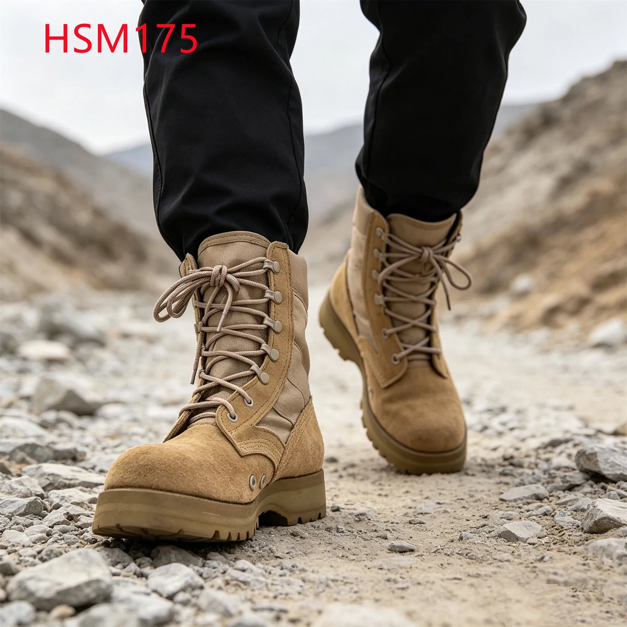 LXG,Extreme Climate Three Layers Vulcanized Sole Desert Boots Hike Rescue Water-repellent Function Hua Singh Combat Boots HSM175