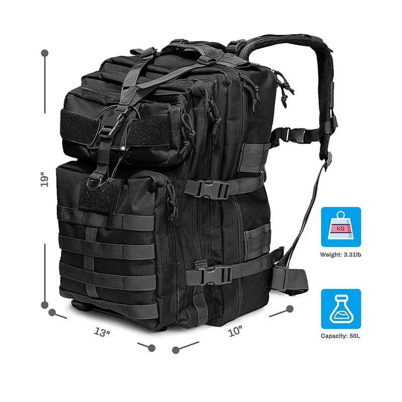 Customized High Quality Tactical Backpack Multifunctional Hunting Backpack Travel Hiking Backpack for Outdoor