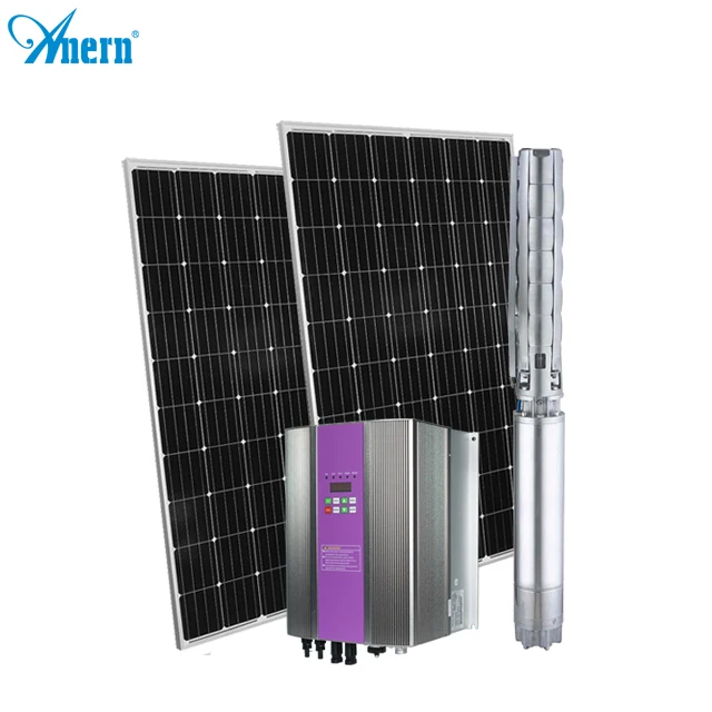 Anern submersible solar pump 4hp 3kw high pressure solar water pump