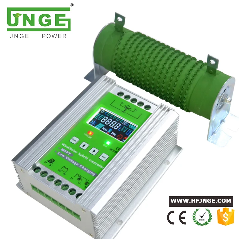 WIFI GPRS App Monitor 12V 24V 600W Wind Turbine & 500W Solar Panel Hybrid Charger Controller MPPT & PWM Type