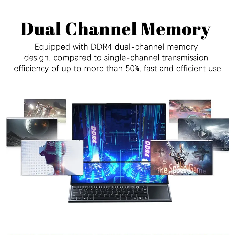 CRELANDER X16 Dual Screen Laptop Notebook Computer 16 Inch Touch Screen Intel Core I7 Gen Touch Screen Business Laptops