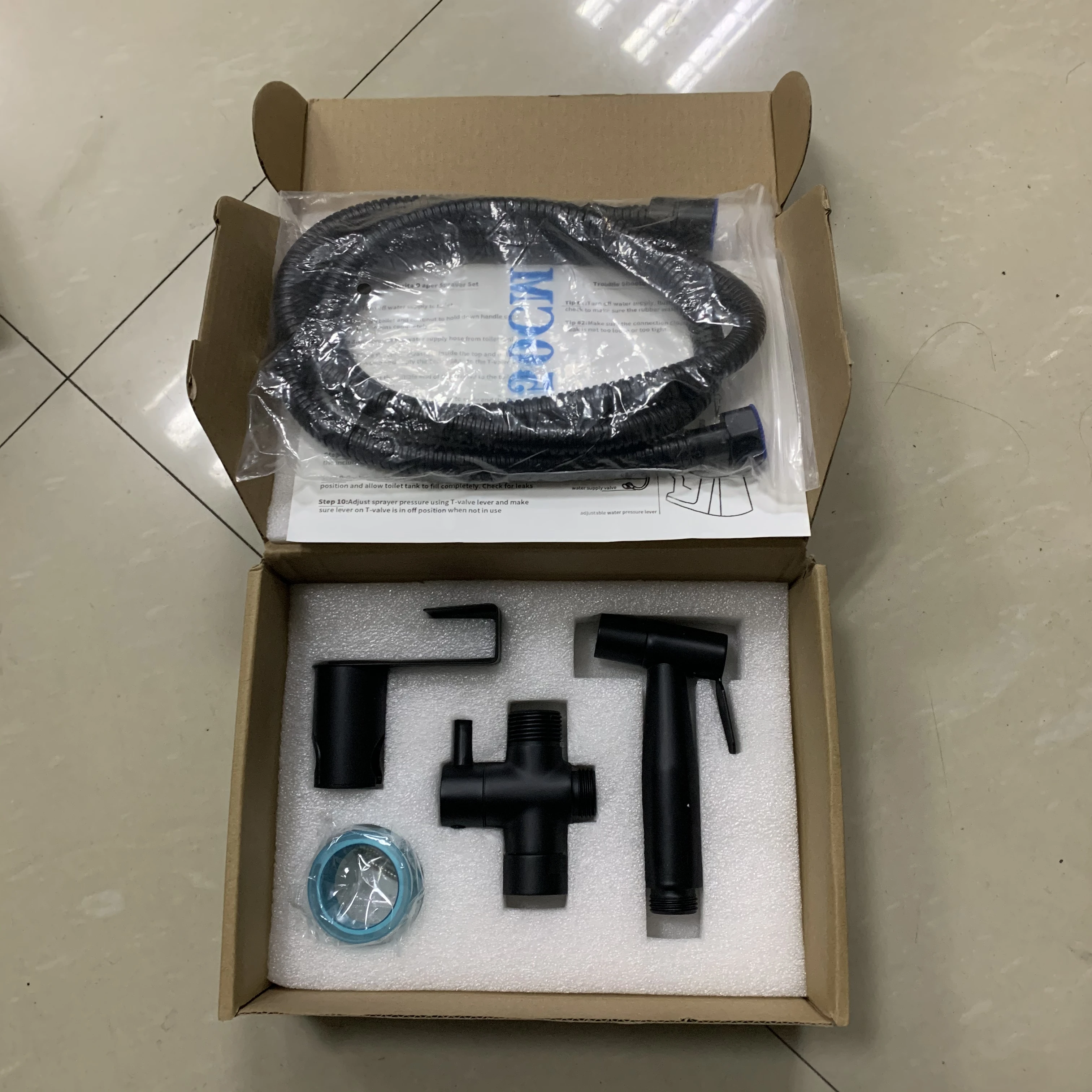 Dual functions hand held bidet shattaf kit sprayer
