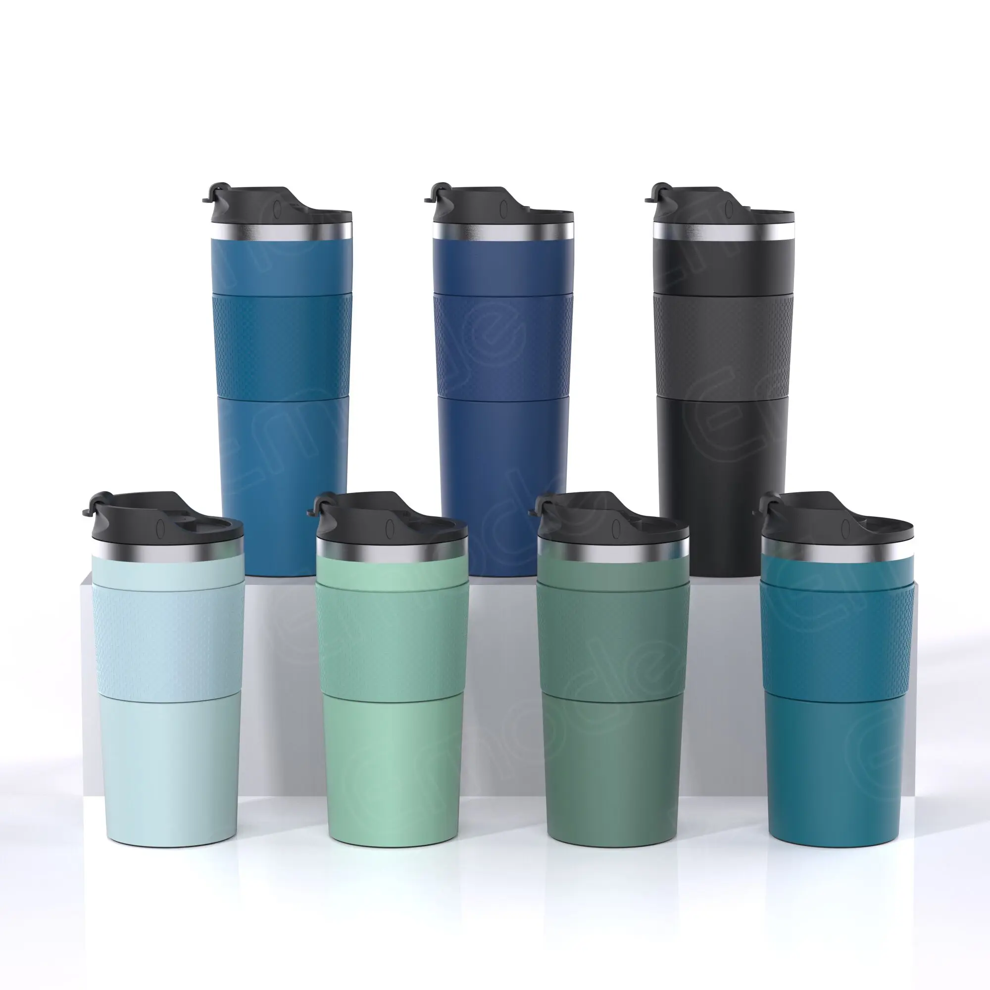 2in1 Travel Camp Single Serve French Press Coffee Maker Mug,Portable