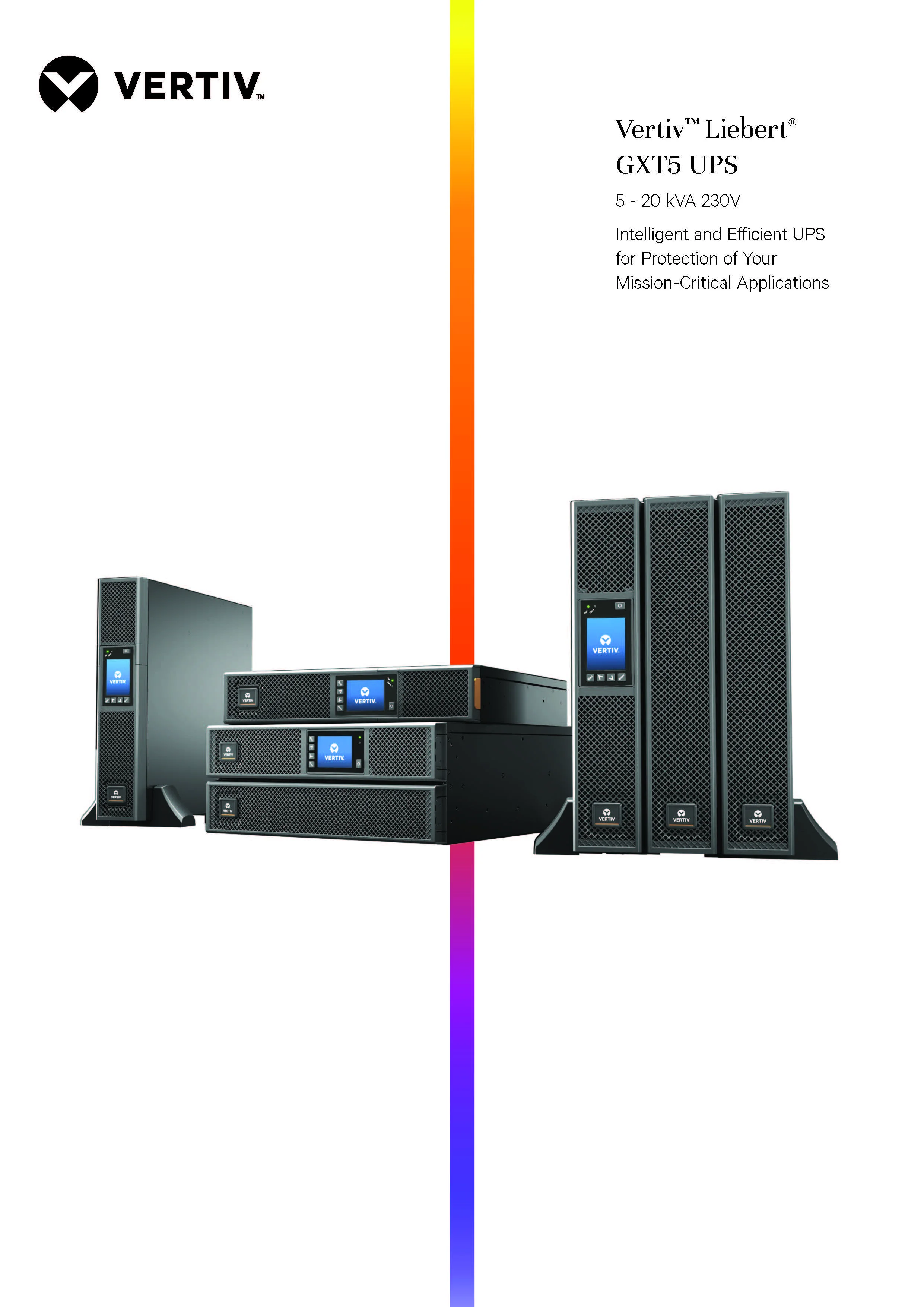 Vertiv Gxt5 5kva 6kva 8kva 10kva 16kva 20kva 220v Single Phase Tower ...